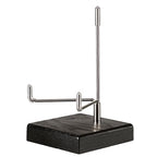 Hipiwe Display Stand Easel with Adjustable Stainless Steel Arm Easel with Wooden Base Easel Holder for Fossil Coral Geodes Rock Mineral Agate Plate Seashell Collectibles, 2.5"x2.5"x4.4" - size: Medium