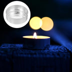 Aluminum Candle Bottom Shells 50Pcs Tea Light Cups for DIY Candle Making Portable Holders for Weddings Crafts and Outdoor Activities