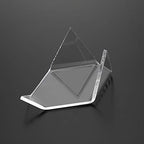 Hipiwe 5 Packs Acrylic Triangle Display Holder - Display Easel Stands for Geodes Rock Mineral Agate Fossil Coral, Clear Plastic Display Stands for Small Collectibles, Big - size: Large
