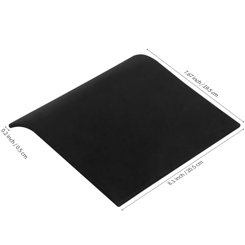 KUKUVR 2 Pieces Velvet Necklace Display Stand, Cambered Jewelry Bracelet Necklaces Pendant Chain Watch Holder Case for Women/Vendors, Jewelry Organizer Storage Tray for Home Selling Show (Black)