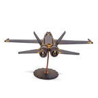 FA 18 Hornet Collectible Handmade Metal Art Figurine, Desk Accessories, Trophy, Boss Gift, Home Office Décor, Aircraft - style: FA 18 Hornet