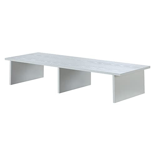 Convenience Concepts Designs2Go TV/Monitor Riser for TVs up to 46 Inches, White, Large - color: White, size: Large