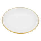 VanEnjoy 5.3 Inch Jewelry Dish Tray Small Jewelry Tray for Women White Ceramic Trinket Dish Catch All Tray for Ring Earring Necklace Bracelet Key - color: White