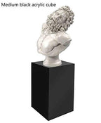 Acrylic Art Sculpture Stand Pedestal Display Black 12" x 12" x 24"h