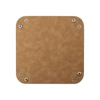 siduater Valet Tray Desktop Storage Organizer – Vegan Leather Catchall Bedside Vanity Tray Nightstand Caddy Holder for Remote Controller, Watch, Keys, Phone, Wallet, Coin, Jewelry, Stone Khaki - color: Stone Khaki