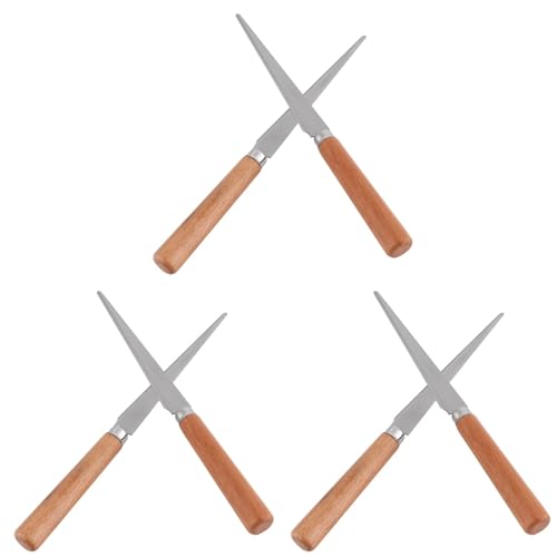 COHEALI 6Pcs Pottery Sculpting Tools Set - Professional Clay Carving Knives with Stainless Steel Blades - Detailing & Trimming Tool for Ceramics, Polymer Clay, DIY Modeling & Woodworking
