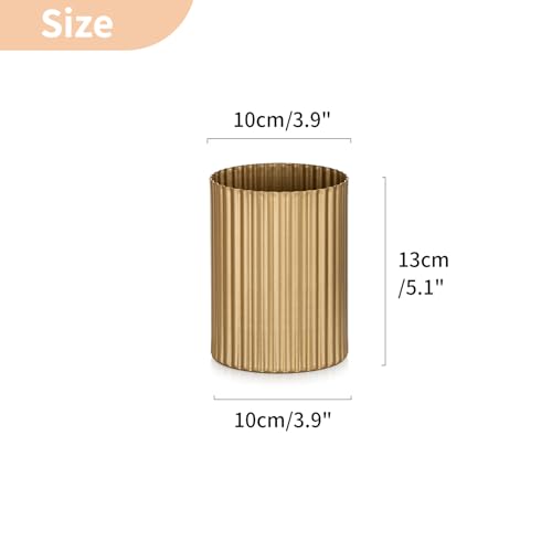 NUPTIO Gold Vases for Centerpieces Wedding: 2 Pcs 5.1 inch Metal Flower Vase Flowers Stand Wedding Centerpieces for Tables Centerpiece Table Decorations - color: Gold-2#, size: 5.1"-2pcs