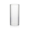 WGVI Hurricane Candle Holder Sleeve, Wide 3.5", Height 8", Clear Glass Cylinder Candleholder, Chimney Tube, Open Ended Candle Shade, 1 Piece - size: 3.5"x8"H