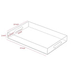 Acrylic Tray with Embedded Handle, 10x15 Inch, Clear - color: Clear, size: 15" x 10" x 2"