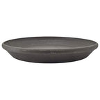 PSW Pot Collection AP35DC 14-inch Plastic/Stone/Wood Composite Plant Saucer Drip Tray – No Drainage Hole (Drillable), Indoor/Outer Water Tray, Dark Charcoal - color: Dark Charcoal, size: 14-Inch