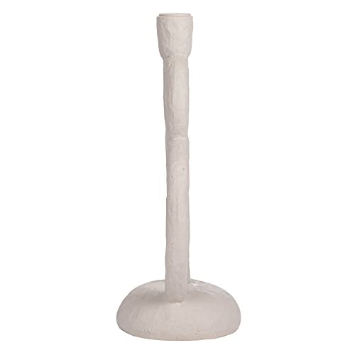 Bloomingville Modern Sculptural, Ivory Taper Candle Holder, Cream