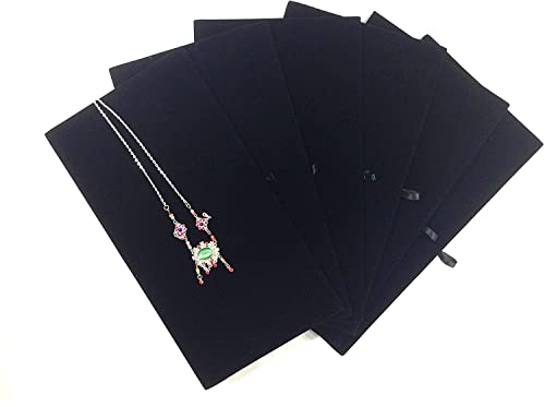 888 Display USA Black Velour Jewelry Pads 5 Pack - Organizer for Jewelry Trays - color: Black