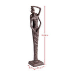 Danya B. Modern Abstract Metal Art Shelf/Table Decor - Decorative Cast Iron Figurine - Embracing Couple Sculpture