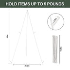 DANMO Easel Stand for Wedding Sign Poster 63'' Instant Display Floor Adjustable Metal Art Easel White