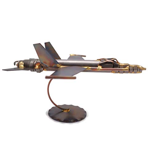 FA 18 Hornet Collectible Handmade Metal Art Figurine, Desk Accessories, Trophy, Boss Gift, Home Office Décor, Aircraft - style: FA 18 Hornet