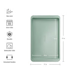 KitchenAid Nonstick Swiss Engineered Aluminized Steel Baking Sheet, Dishwasher Safe, 10 x 15 Inch, Cardamom - color: Cardamom, size: 10 x 15 Inch