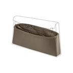 DGAZ Silk Purse Organizer Insert Fits Hermes Kelly Elan Bags，Silky Smooth Bag Organizer，Luxury Handbag & Tote Shaper(Etoupe Grey) - color: Etoupe Grey