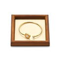 Jewelry Display Tray for Ring Earrings Necklace Bangle Solid Wood Jewelry Dish Tray Catchall(XS,Beige) - color: Beige, size: 10 * 10 * 1.5cm