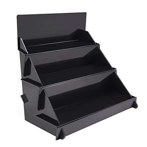 18.55"x16"x15" Portable Product Display Stand - Black Table for Craft Shows, Retail, Farmers Markets, Candy, Vendors - Repeatable Assembly/Disassembly Shelf - color: Black