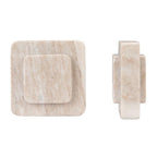 Bloomingville Heavy Duty Marble Bookends, Beige, Set of 2 - size: (Pack of 2)