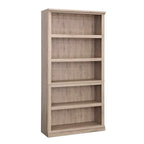 Sauder 5 Tier Book Shelf Wooden Bookcase Multipurpose Bookshelf for Home Office, Living Room, in Laurel Oak - color: Laurel Oak