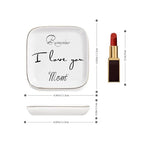 Gifts for Mom, Mother's Day Birthday Gifts for Mom from Daughter,Ring Dish Jewelry Tray Gifts -Remember I Love You Mom Jewelry Dish Ring Trinket Tray - style: Remember I Love You Mom