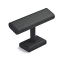 Oirlv Premium Leather Watch Display Stand T-bar Showcase Jewelry Display Holder Home Chain Bracelet Bangle Organizer (Black) - color: Black
