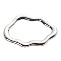 Ceramic Jewellery Dish Trinket Dish Jewelry Tray Cloud Shape Perfume Tray Rings/Earrings/Bracelets/Watch/Keys Tray for Valentine's Day//Mother's Day/Birthday Gift (Silver) - color: Silver