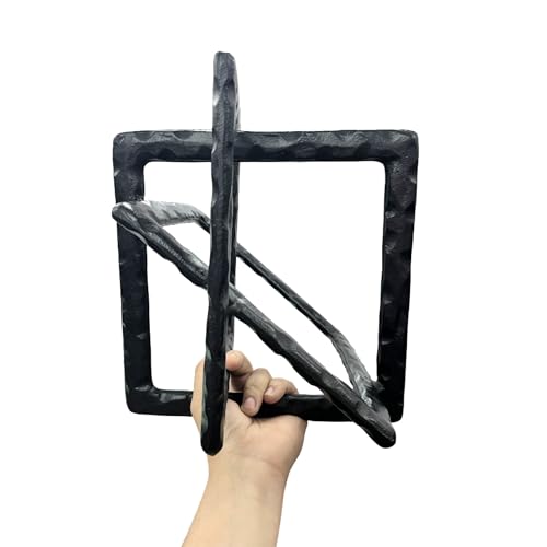 Medium Decorative Aluminum Modern Art Sculpture for Coffee Tables & Consoles Abstract Geometric Design, Black Matt Finish | Collectible Figurines