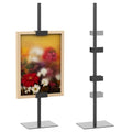 HzTinT 1PCS Tabletop Picture Frame Stand,Heavy Metal Base Adjustable Size Table Easels for Display,Picture Frame Holder Art Display Stand for Signs, Canvas