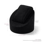 Microfiber Single Watch Stand Display Jewelry Watch Showcase Display Stand(Black) - color: Black
