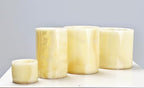 Alabaster Candle Holder Egyptian Handmade -Luxurious Tealight Holder with Soft Glow – Natural Stone for Home, Spa & Meditation – Décor Piece, Relaxing Ambience Multiple Sizes.(Medium) - size: Medium