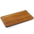 14 Inch Acacia Wood Serving Tray – Rectangular Wooden Decorative Tray for Food, Appetizers, Snacks, Desserts, Coffee Table, Bathroom, Entryway, Vanity, Home Decor Organizer - size: 14 Inch