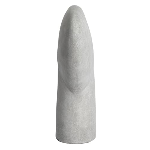 Bloomingville Modern Terracotta Abstract Vase, Grey - color: Distressed Grey