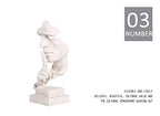 Creative Abstract The Thinker Statue Sandstone Face & Hand Statues and Sculptures Home & Office Desk Decoration (Sand Silence)