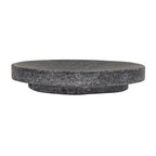 Creative Co-Op Marble Round Soapdish, Grey - color: Grey