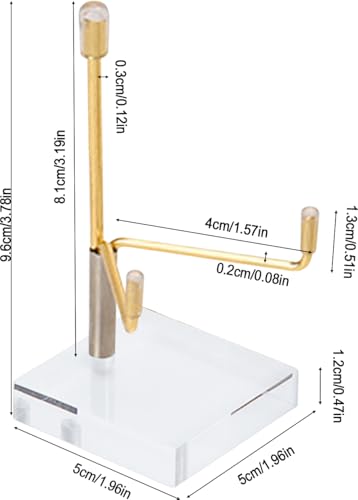 6pc Rock Display Stand, Adjustable Metal Arms Display Stand with Base Crystal Display Stand Small Rock Collection Display Mineral Display Easel for Crystal Gemstones Geodes Fossils (Clear Acrylic) - color: Clear Acrylic