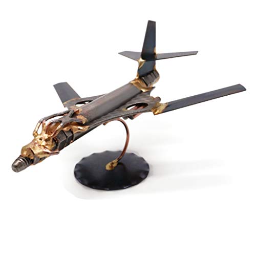 B1- Bomber Collectible Handmade Metal Art Figurine, Desk Accessories, Trophy, Boss Gift, Home Office Décor, Aircraft - style: B1- Bomber