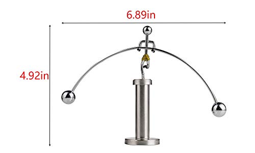 Sunnytech Steel Balance Physics Toy Weightlifter Kinetic Art Balance Toy Balancing Decompressive Science Home Office Toy for Desk Decor WJ020 - style: WJ020