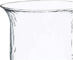 First of a Kind Small Glass Hurricane Pillar Candle Holder with Rustic Metal Insert, Perfect as a Centerpiece - size: 11.75" Tall Clear