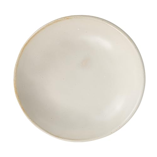 Creative Co-Op Stoneware Bowl w Reactive Glaze, White - color: White, size: 8.0" Round x 3.75" Tall