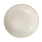 Creative Co-Op Stoneware Bowl w Reactive Glaze, White - color: White, size: 8.0" Round x 3.75" Tall