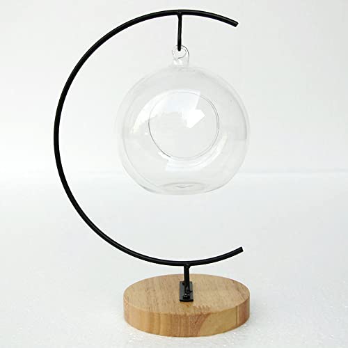 Ornament Display Stand Holder Iron Hanger for Chrismas Hanging Glass Globes (C Shape 1 Pcs)