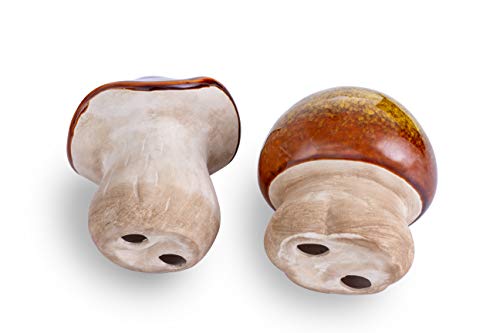 Ceramic Mushroom Garden Statue - Outdoor Decor for Whimsical and Enchanting Landscapes - Durable, Fade-Proof, and Easy to Clean - Set of 2, 4 Inche - style: Big-2