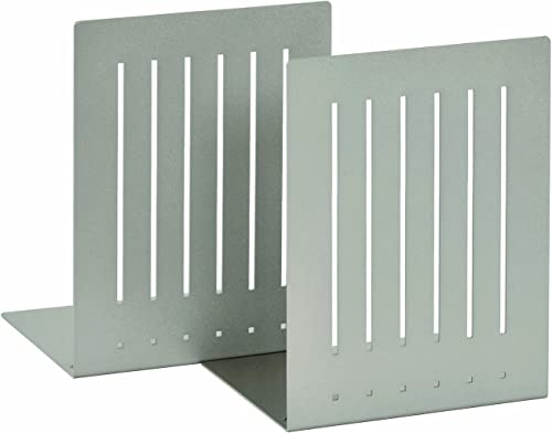 STEELMASTER Heavy Duty 8-Inch Steel Bookends, 1 Pair, Silver (241080050) - color: Silver, size: 8-Inch Pair