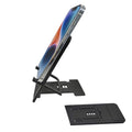 Kemoxan Ultra-Slim Foldable Cell Phone Stand for Desk, Ultrathin Portable Pocket Smartphone Kickstand, V Small Mobile Phone Travel Mount Compatible with Universal iPhone IPads Android Kindle - color: Ultrathin