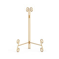 Gold Plate Stand, 12 Inch Decorative Holder for Displaying Platters, Heavy-Duty Metal Easel Stand for Picture, Photo Frame, Books and Round Objects