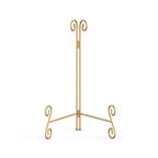 Gold Plate Stand, 12 Inch Decorative Holder for Displaying Platters, Heavy-Duty Metal Easel Stand for Picture, Photo Frame, Books and Round Objects