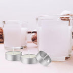 Operitacx 150pcs Aluminum Tea Lights Cups, Metal Tea Light Tins with 150 Pcs Candle Wicks Empty Candle Jars - size: 150Pcs