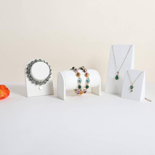 Velvet Watch Display Stand for Selling, Bracelet Storage Organizer for Boutique Store, Woman Jewelry Bangle Holder for Home Decor【White】 - color: White